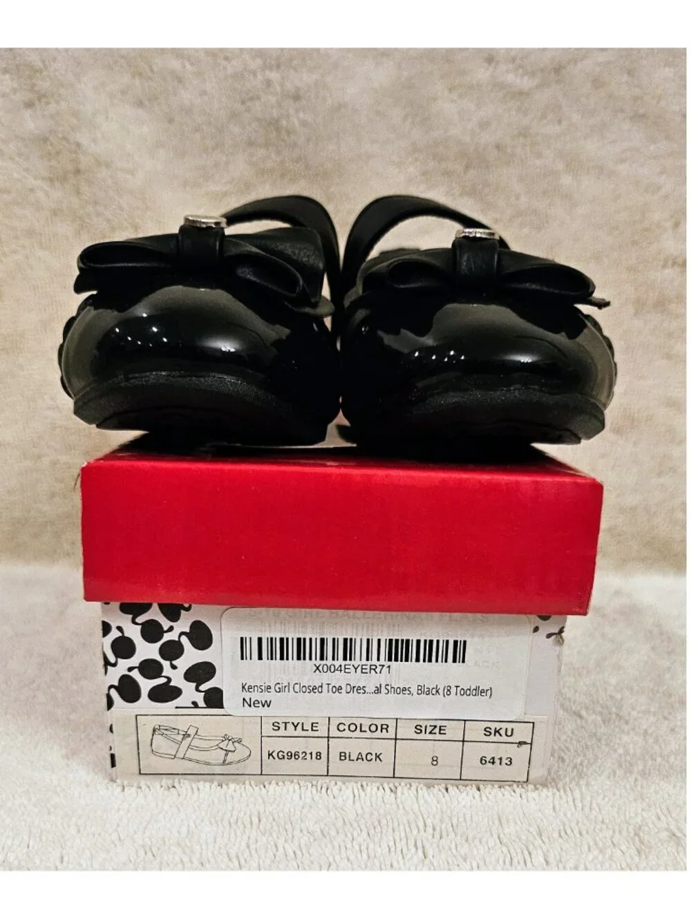 Kensie Girl Black Patent Dress Shoes